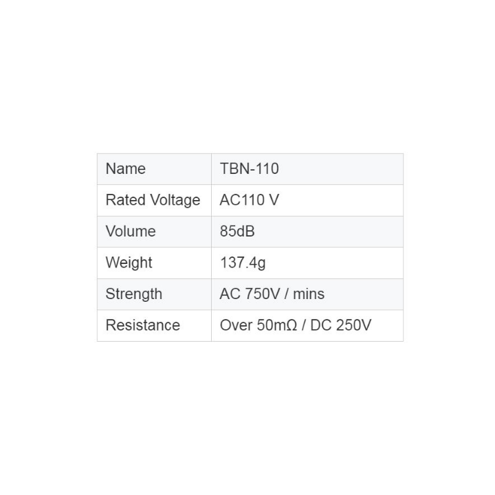 Buzzer activo 110V TEND TBN-110