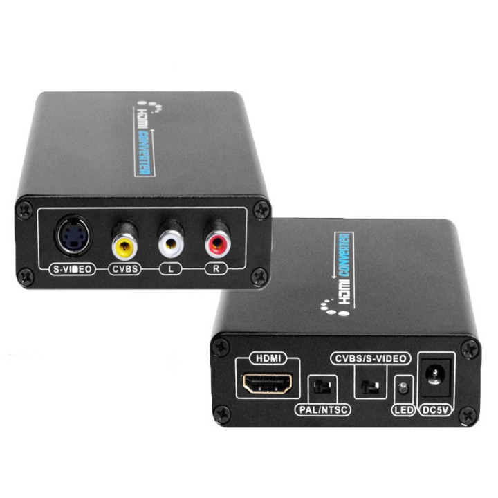 Convertidor de HDMI a RCA y S-Video