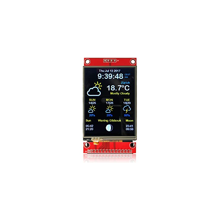Pantalla TFT SPI LCD 2.8" ILI9341 táctil compatible con Arduino