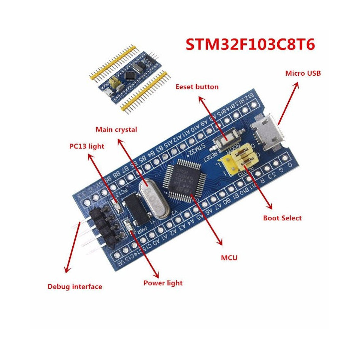 Tarjeta de Desarrollo STM32F103C8T6 ARM STM32