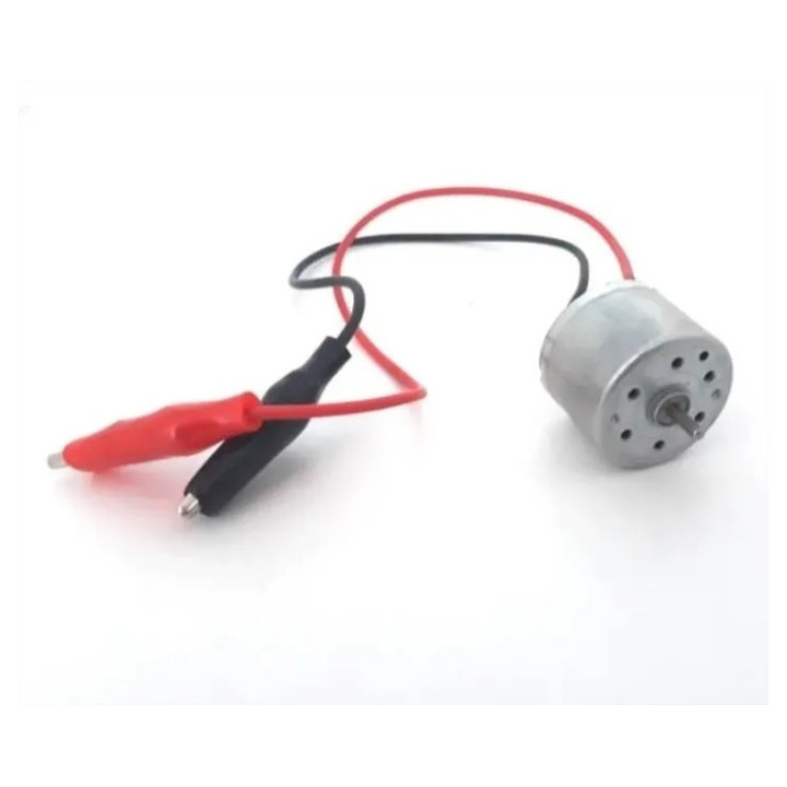 Motor DC 3-6V con pinzas cocodrilo