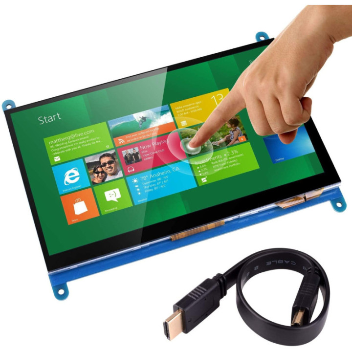 Pantalla táctil LCD de 7 pulgadas HDMI para Raspberry PI