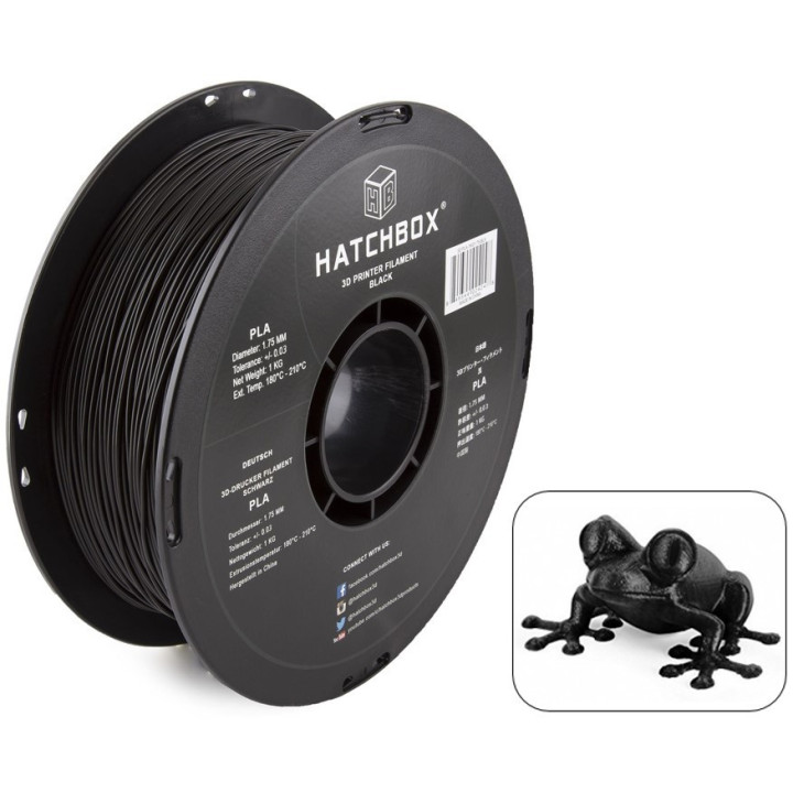 Filamento PLA Hatchbox 1.75mm 2.2 lb