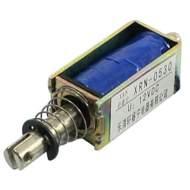Solenoide tipo push 10mm 12V 2A XRN-0530