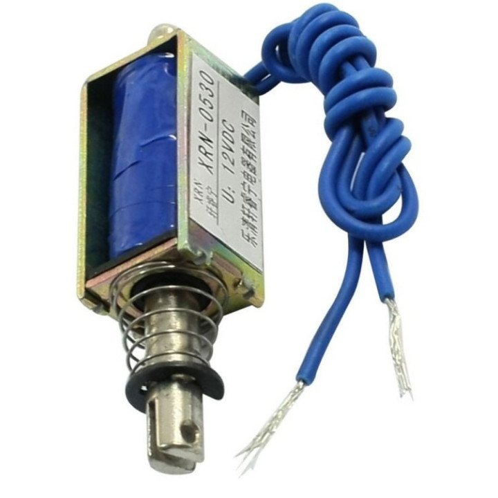 Solenoide tipo push 10mm 12V 2A XRN-0530