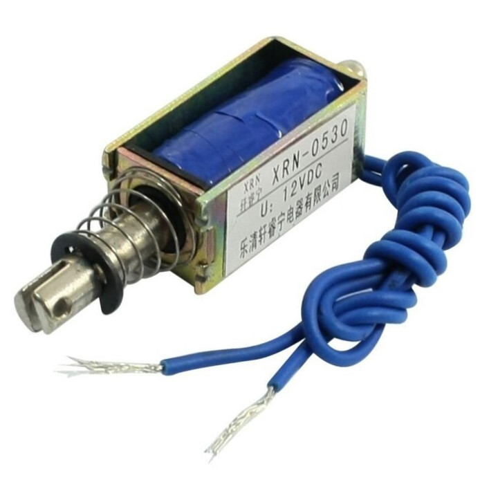 Solenoide tipo push 10mm 12V 2A XRN-0530