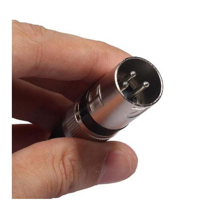 Separador de Audio XLR Hembra a XLR Macho Dual