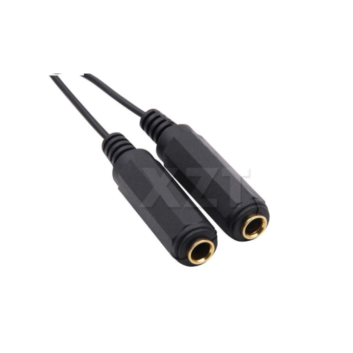 Splitter de Audio 1/4" (6.35mm) una entrada macho dos salidas hembra
