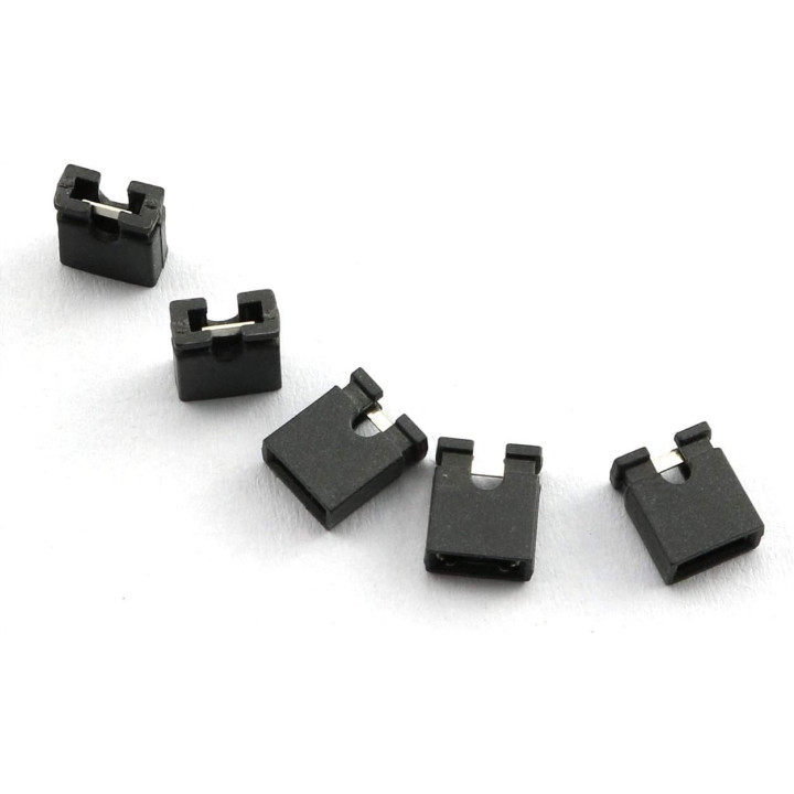 Mini Jumpers 2.54mm 2 pin (Set de 10)