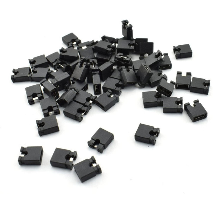 Mini Jumpers 2.54mm 2 pin (Set de 10)