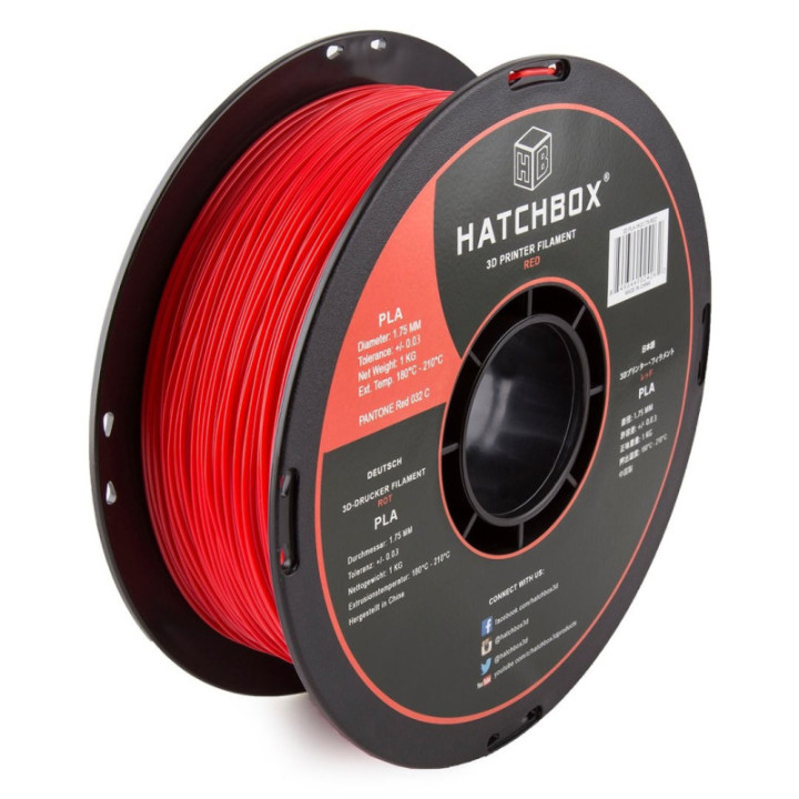 Filamento PLA Hatchbox 1.75mm 2.2 lb