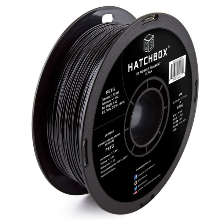 Filamento Flexible PETG Hatchbox 1.75mm 2.2 Lb
