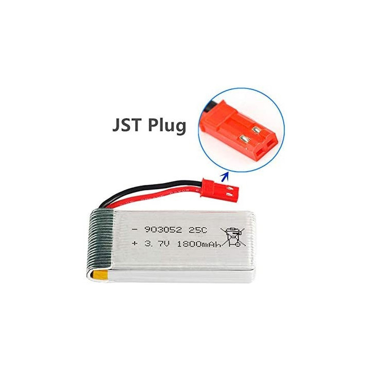 Bateria tipo LiPo Recargable 3.7V 1800mah 25C