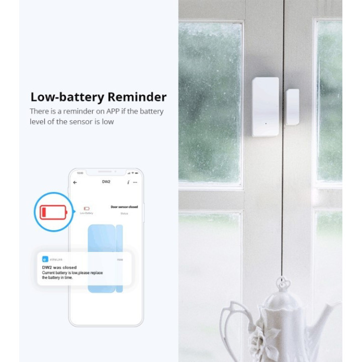 Sensor para puertas y ventanas inteligente Wifi  Sonoff DW2