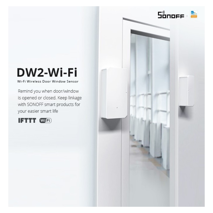 Sensor para puertas y ventanas inteligente Wifi  Sonoff DW2