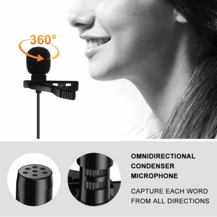 Mini micrófono Lavalier para celular con extensión de 2m Green Audio GAM-141L