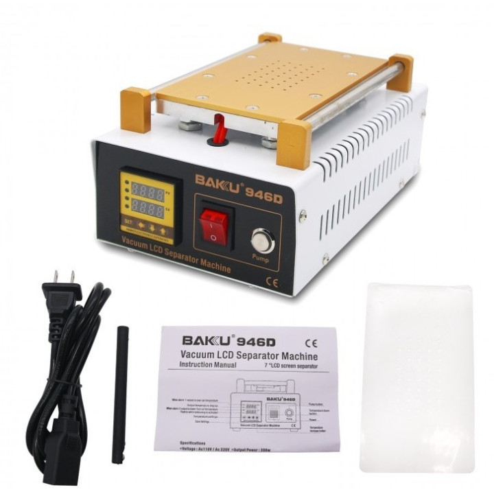 Plancha separadora de pantalla al vacio BAKU BK-946D