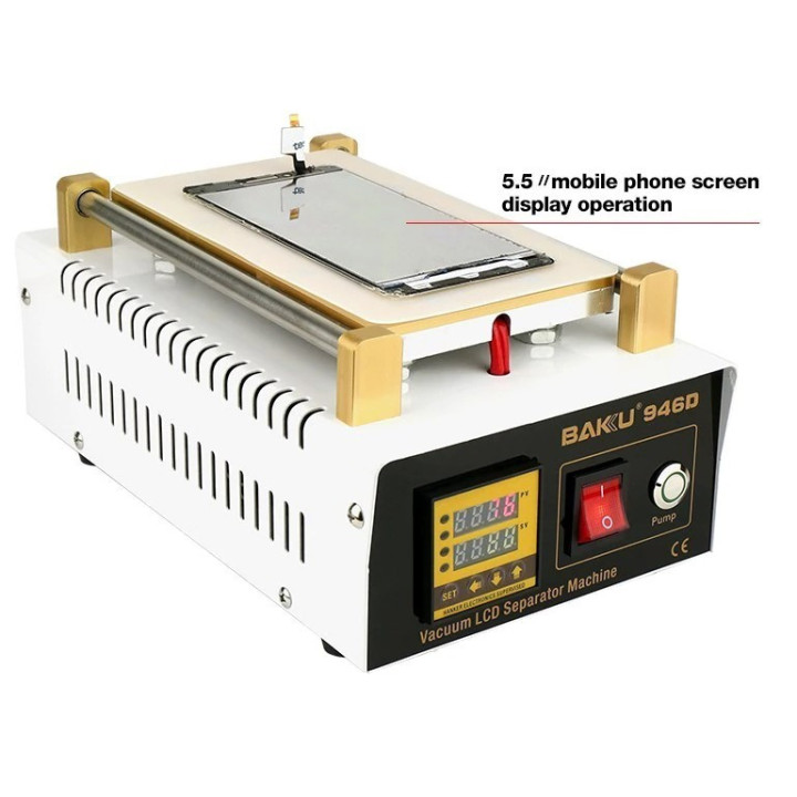 Plancha separadora de pantalla al vacio BAKU BK-946D