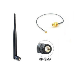 Antena wifi 6dBi 2.4Ghz conector hembra