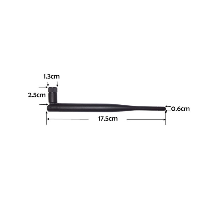 Antena wifi 6dBi 2.4Ghz conector hembra