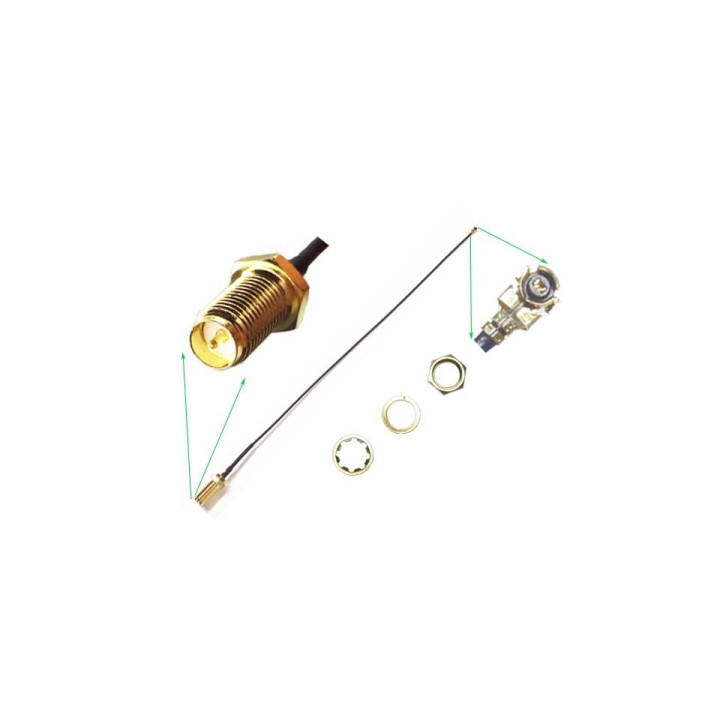 Antena wifi 6dBi 2.4Ghz conector hembra
