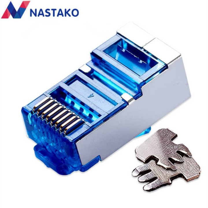 Conector RJ45 CAT 5e Metálico Protegido (2U)