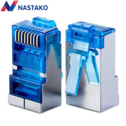 Conector RJ45 CAT 5e Metálico Protegido (2U)