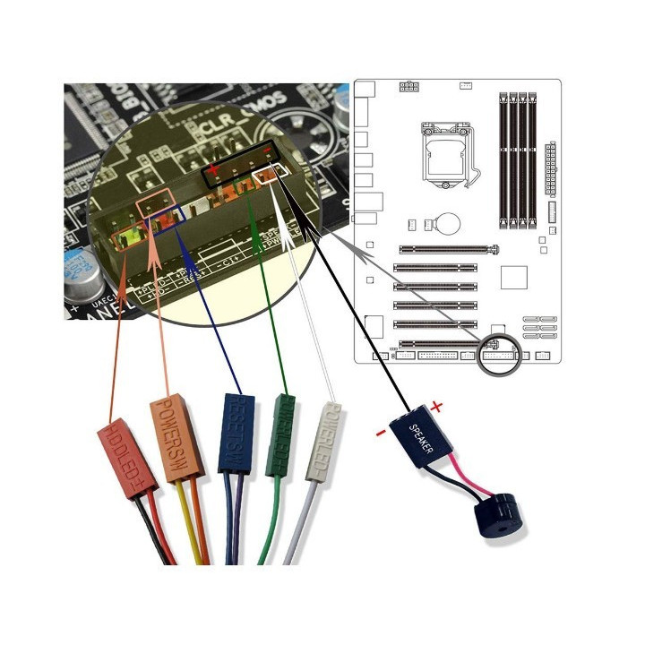 Parlante Buzzer pasivo con conector Dupont