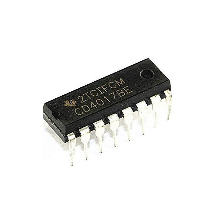 Contador de decada CD4017BE (PDIP-16)