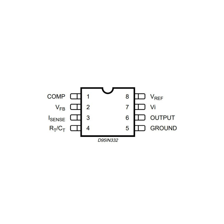 Regulador de voltaje UC3845BN (PDIP)