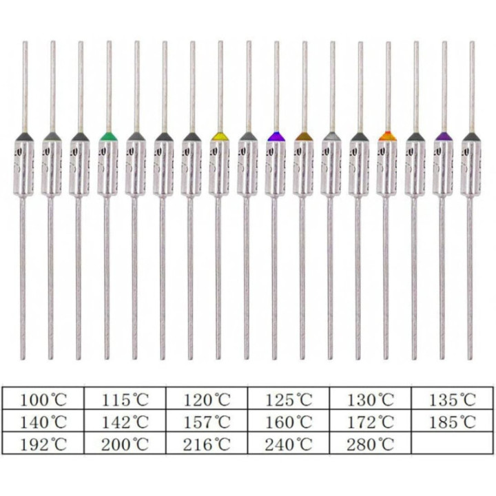 Fusible Termico 10A 250V 100 ℃ a 285 ℃