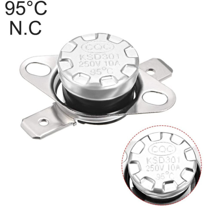 Termostato Plastico KSD301 NC 10A 40°C-185°C