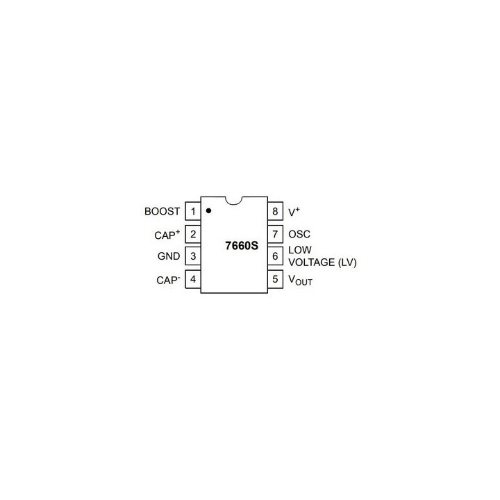 Convertidor de voltaje ICL7660SCPA (DIP)