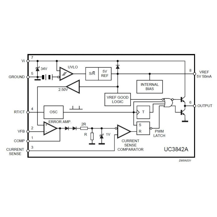 Controlador PWM UC3843AN (DIP)