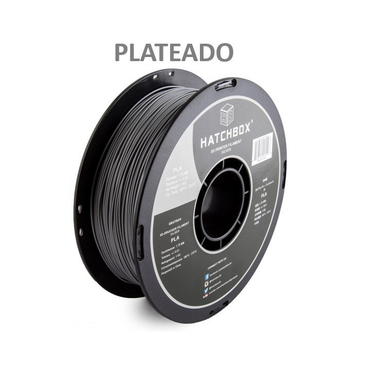 Filamento PLA Hatchbox 1.75mm 2.2 lb