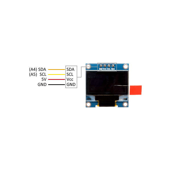 Pantalla Display OLED 0.96 Pulgadas I2C-SPI 128x64