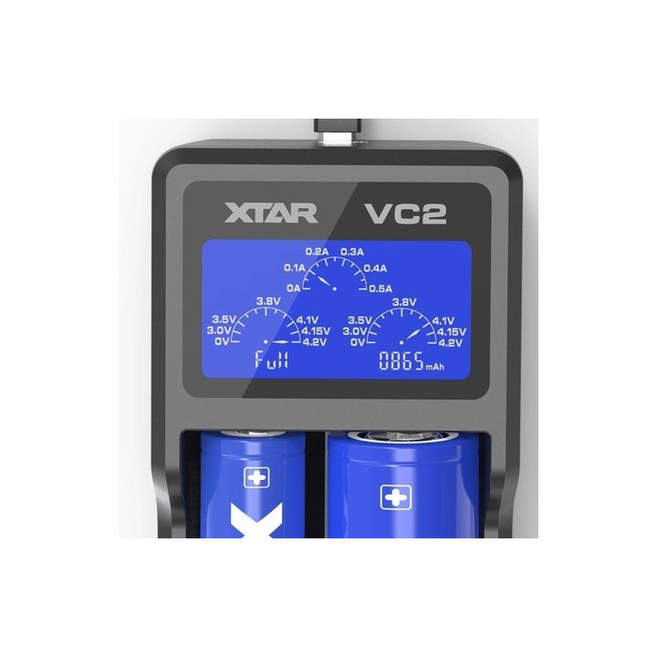 Cargador de Baterías Xtar VC2 2 Espacios