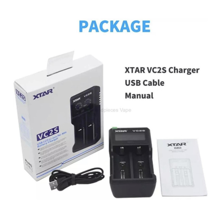 Cargador de Baterías Xtar VC2 2 Espacios