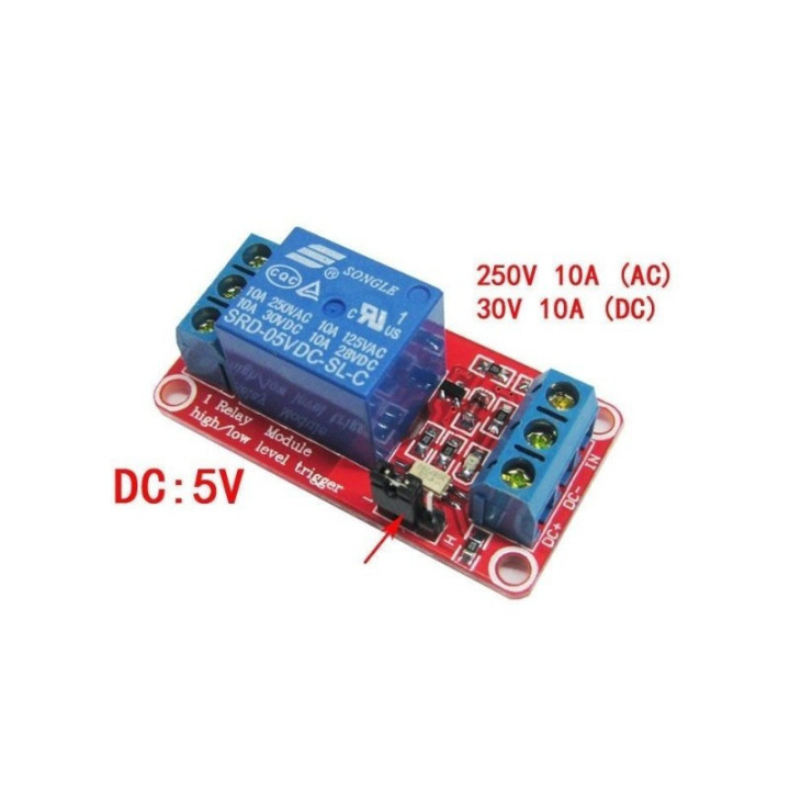 Modulo Rele 5-24V 10A 1 - 8 canales