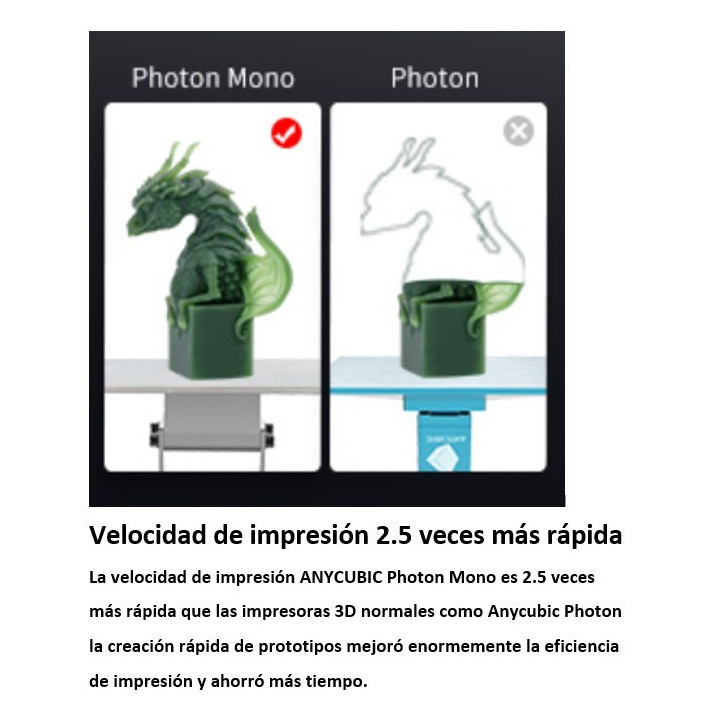 Impresora 3D de resina ANYCUBIC Photon Mono 4K + 1 resina