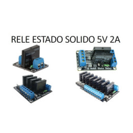 Modulo rele estado Solido 1-8 Canales 5V 2A