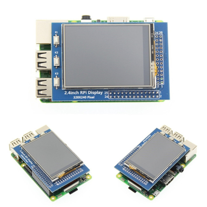 Pantalla Táctil para Raspberry Pi 2.4"