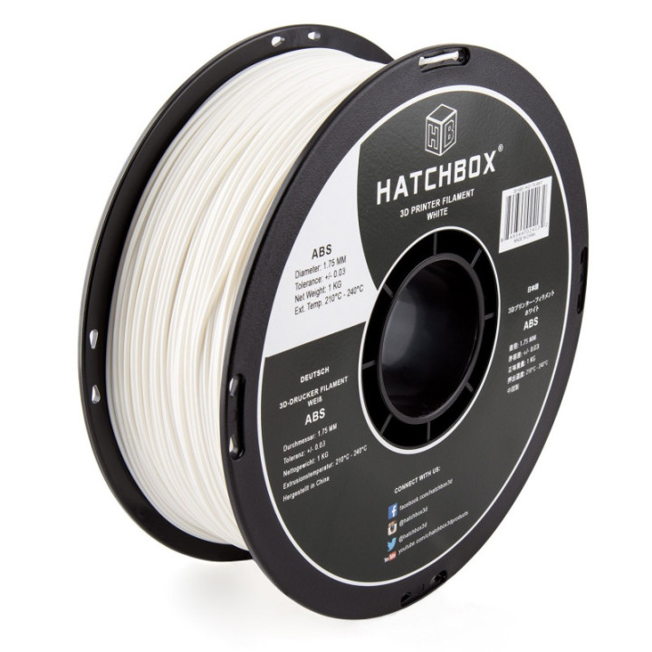 Filamento ABS Hatchbox 1.75MM 2.2LBS