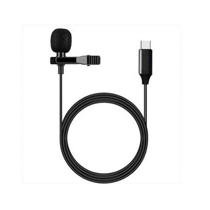 Mini Micrófono Lavalier para Celular Tipo USB-C