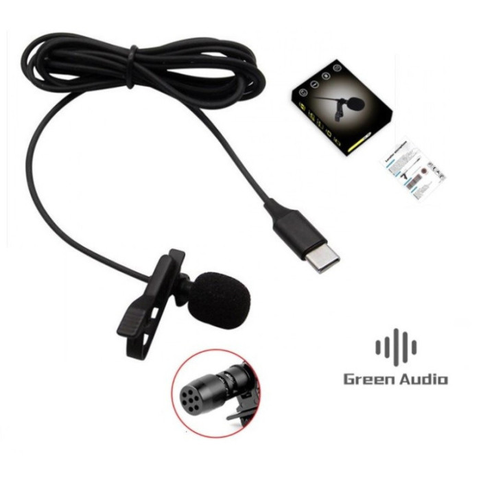Mini Micrófono Lavalier para Celular Tipo USB-C