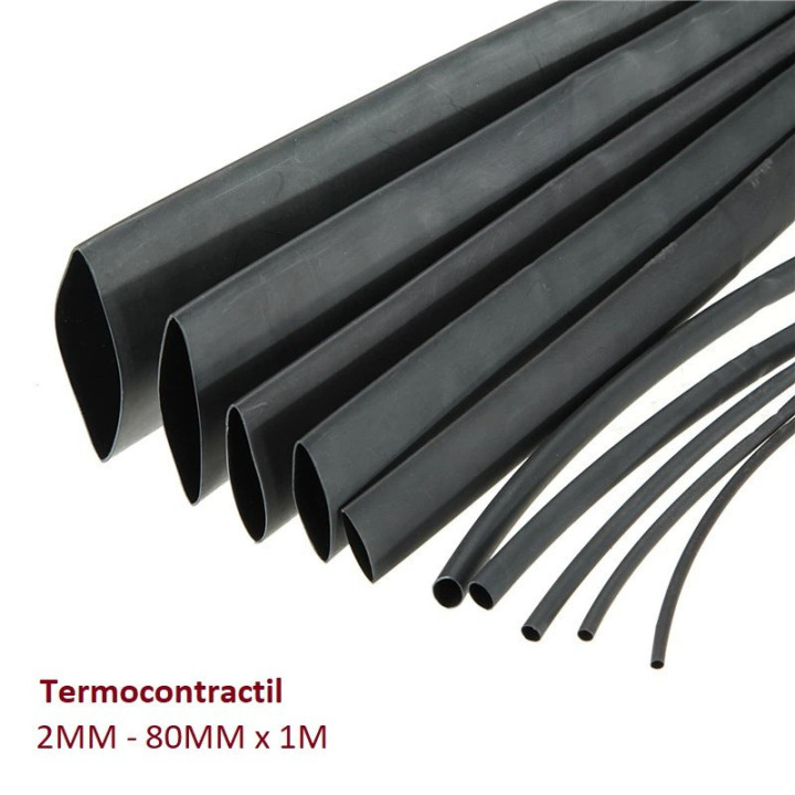 Tubo de Termocontractil (Aislante) 1mm - 100mm