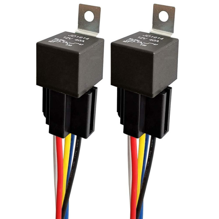 Relé 12V 40A con Zocalo 5 pines