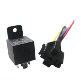 Relé 12V 40A con Zocalo 5 pines