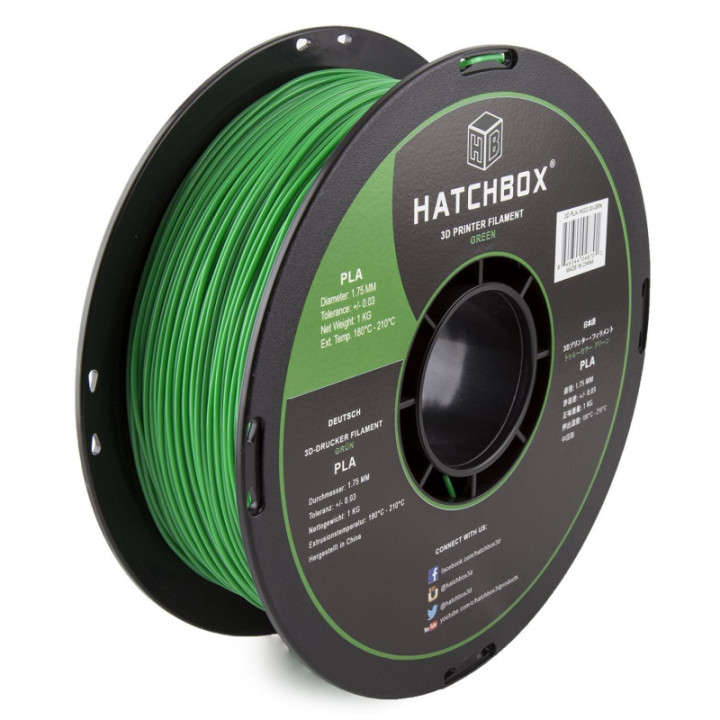 Filamento PLA Hatchbox 1.75mm 2.2 lb