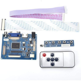 Placa Controladora de Pantalla LCD AT050TN43 de 5" RCA-VGA-HDMI